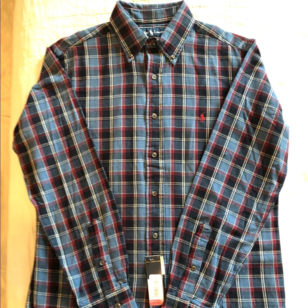 Men’s Long Sleeved plaid button down